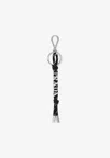 Prada Speedrock Logo Lettering Keyholder In Black