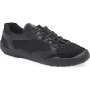 Prada Speedrock Leather And Mesh Fabric Sneakers In Black