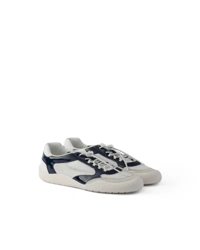 Prada Speedrock Patent Leather And Mesh Fabric Sneakers In Multi