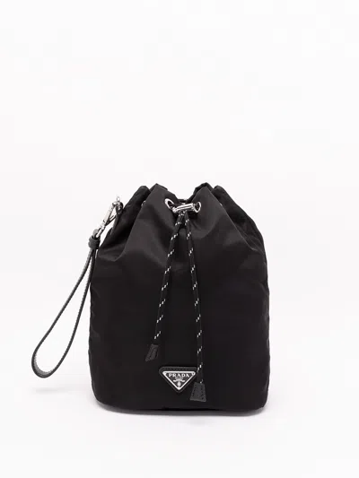 Prada Speedrock` Pouch In Black