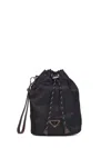 Prada Speedrock Pouch In Black