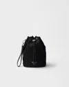 Prada "speedrock" Pouch In Re-nylon In Black