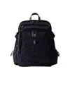 Prada Speedrock Re-nylon And Leather Backpack In Blue