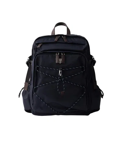 Prada Speedrock Re-nylon And Leather Backpack In Blue