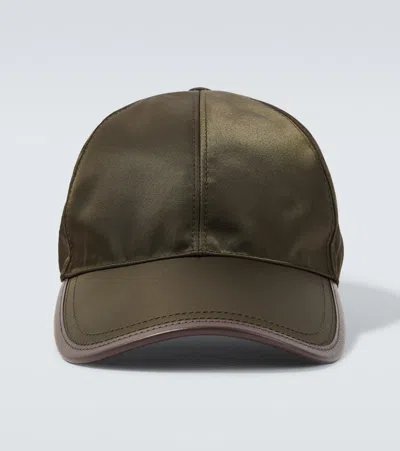 Prada Speedrock Re-nylon Baseball Cap In Brown