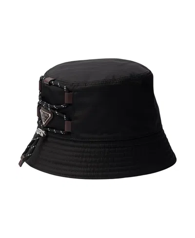 Prada Speedrock Re-nylon Bucket Hat In Black