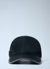 Prada Speedrock Enamelled-triangle Baseball Cap In Black