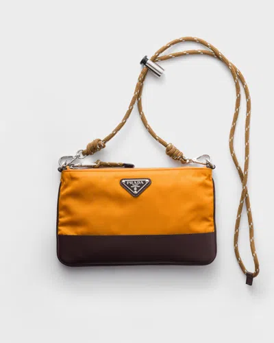 Prada Speedrock Re-nylon Smartphone Case In Brown