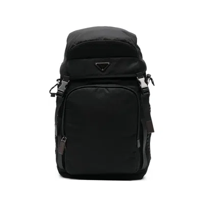 Prada Speedrock Re-nylon Backpack In Black
