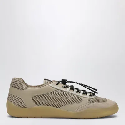 Prada Speedrock Sneakers In Desert Mesh Fabric In Brown
