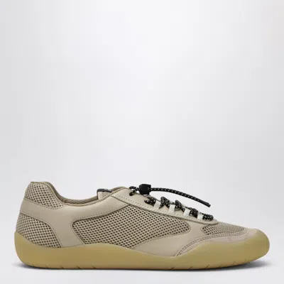 Prada Speedrock Sneakers In Leather And Mesh In Multi
