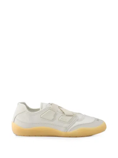 Prada Speedrock Technical Mesh And Leather Sneakers In Multi