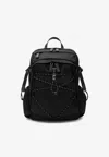 Prada Speedrock Zipped Backpack In Black