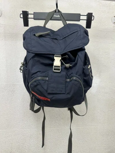 Pre-owned Prada Sport 00s Red Label Backpack In Blue