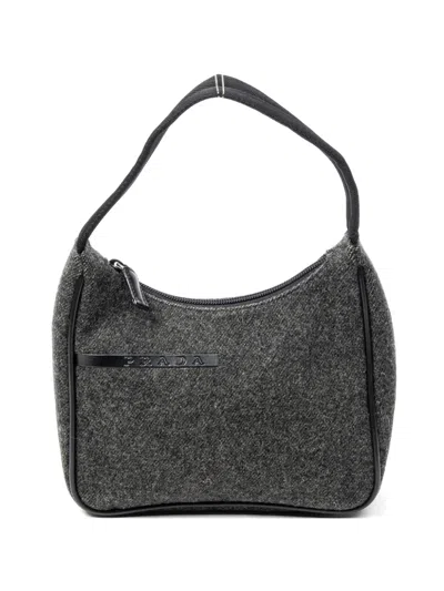 Pre-owned Prada Sport Hobo Shoulder Bag In Gray