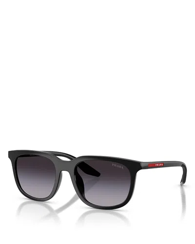 Prada Sport Linea Rossa Pillow Sunglasses, 54mm In Blue