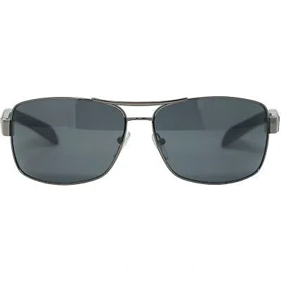 Pre-owned Prada Sport Ps54is 5av5z1 Black Sunglasses In Gray