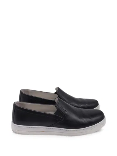Pre-owned Prada Sport Slip-on Sneakers In Black