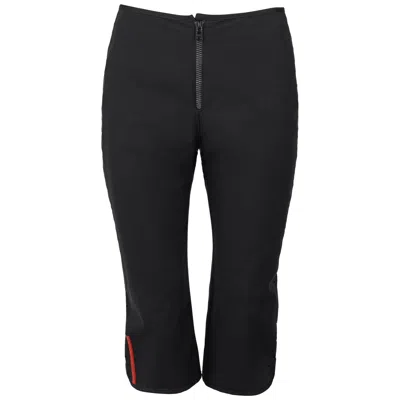 Pre-owned Prada Sport Spring/summer 2000 �red Line� Black Technical Capri Pants It42