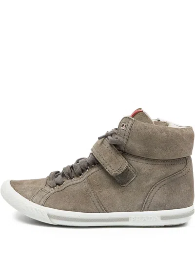 Pre-owned Prada Sport Suede Sneakers