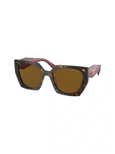 Prada Spr 15w - Black Sunglasses In Metallic