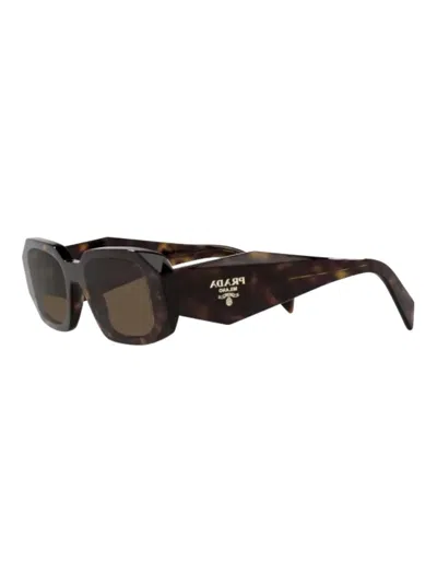 Prada Woman Sunglass Pr 17ws In Tortoise,brown
