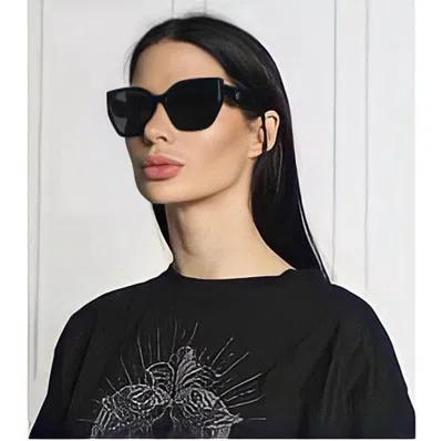 Pre-owned Prada Spr 19z Women's Sunglasses Black In Gray