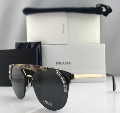 Pre-owned Prada Spr 53u Sunglasses Pr 53us 53us Pale Gold / Light Havana I8n-5s0 In Gray