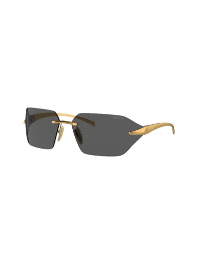Prada Spr A 56 - Gold Sunglasses In Multi