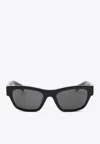 Prada Square Acetate Sunglasses In Gray