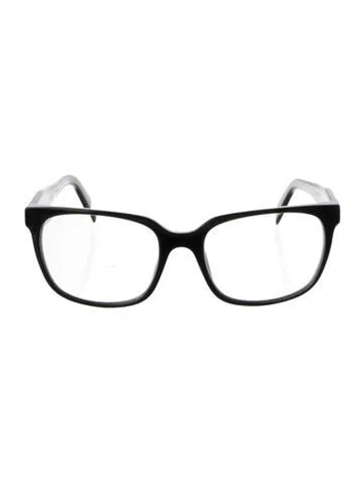 Pre-owned Prada Square Eyeglasses In Black