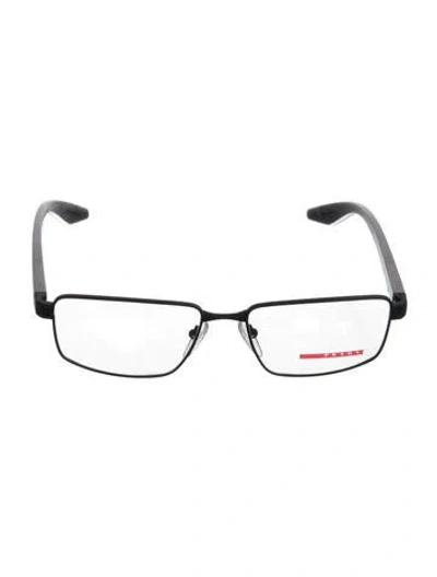 Pre-owned Prada Square Eyeglasses In Black