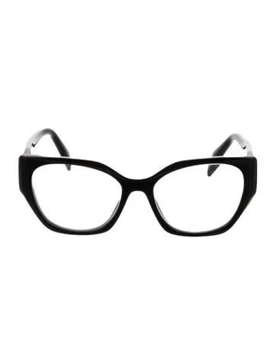 Pre-owned Prada Square Eyeglasses In Black