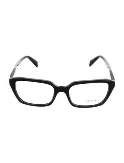 Pre-owned Prada Square Eyeglasses In Black