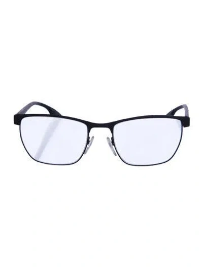 Pre-owned Prada Square Eyeglasses In Black