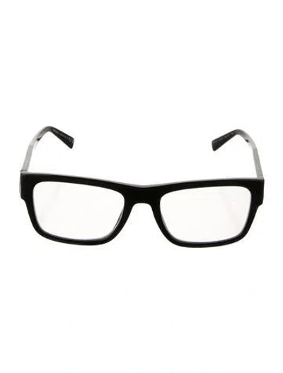 Pre-owned Prada Square Eyeglasses In Black