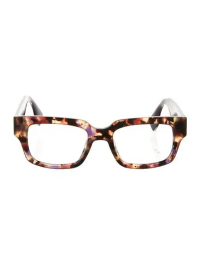 Pre-owned Prada Square Eyeglasses In Brown