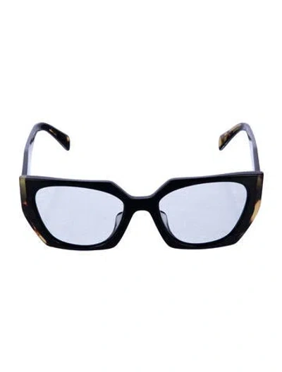 Pre-owned Prada Square Eyeglasses In Brown
