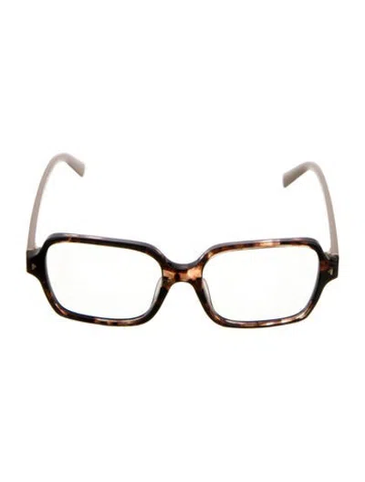 Pre-owned Prada Square Eyeglasses In Burgundy