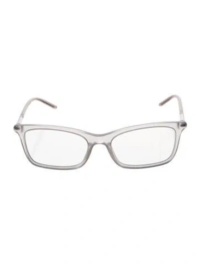 Pre-owned Prada Square Eyeglasses In Clear