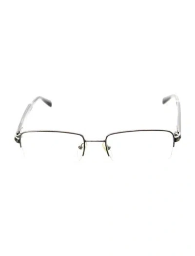 Pre-owned Prada Square Eyeglasses In Gray