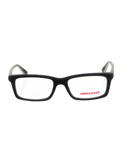 Pre-owned Prada Square Eyeglasses In Gray