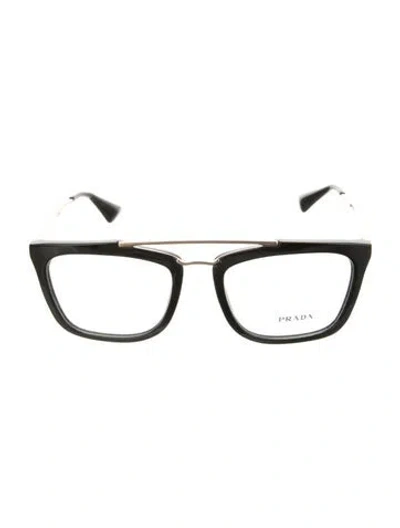 Pre-owned Prada Square Eyeglasses In Multi
