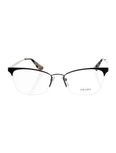 Pre-owned Prada Square Eyeglasses In Multi