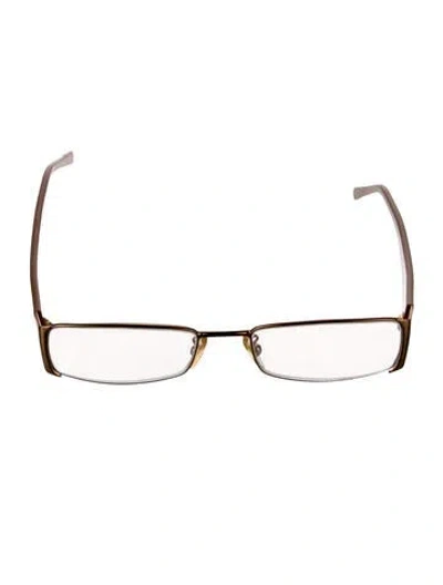 Pre-owned Prada Square Eyeglasses In Neutral