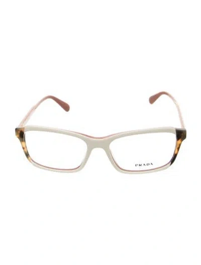 Pre-owned Prada Square Eyeglasses In Neutrals