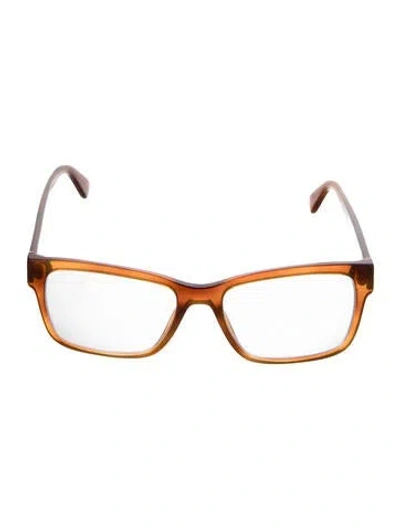 Pre-owned Prada Square Eyeglasses In Orange
