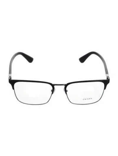 Pre-owned Prada Square Eyeglasses W/ Tags In Black