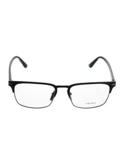 Pre-owned Prada Square Eyeglasses W/ Tags In Blue