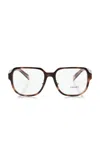 Prada Square-frame Acetate Glasses In Brown